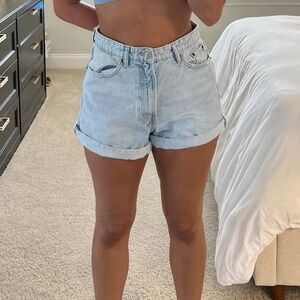 Zara High Rise Mom Short